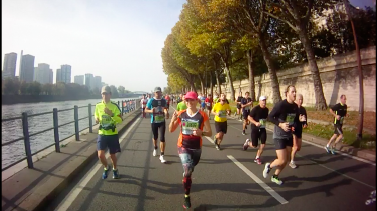 Running Paris Marathon